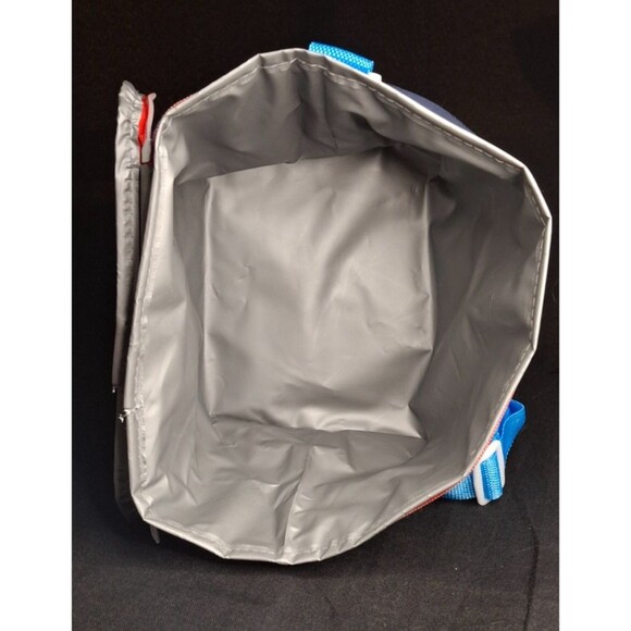 NEW Lowe's Insulated Lunch Bag Blue Logo Zipper Adjustable Strap - Picture 2 of 6